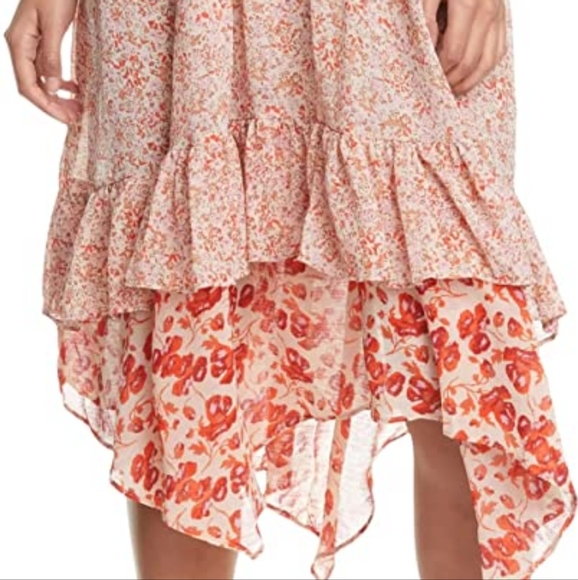 Free People Zuma Drippy Boho Mid Skirt Size 8 NWT - Picture 4 of 11